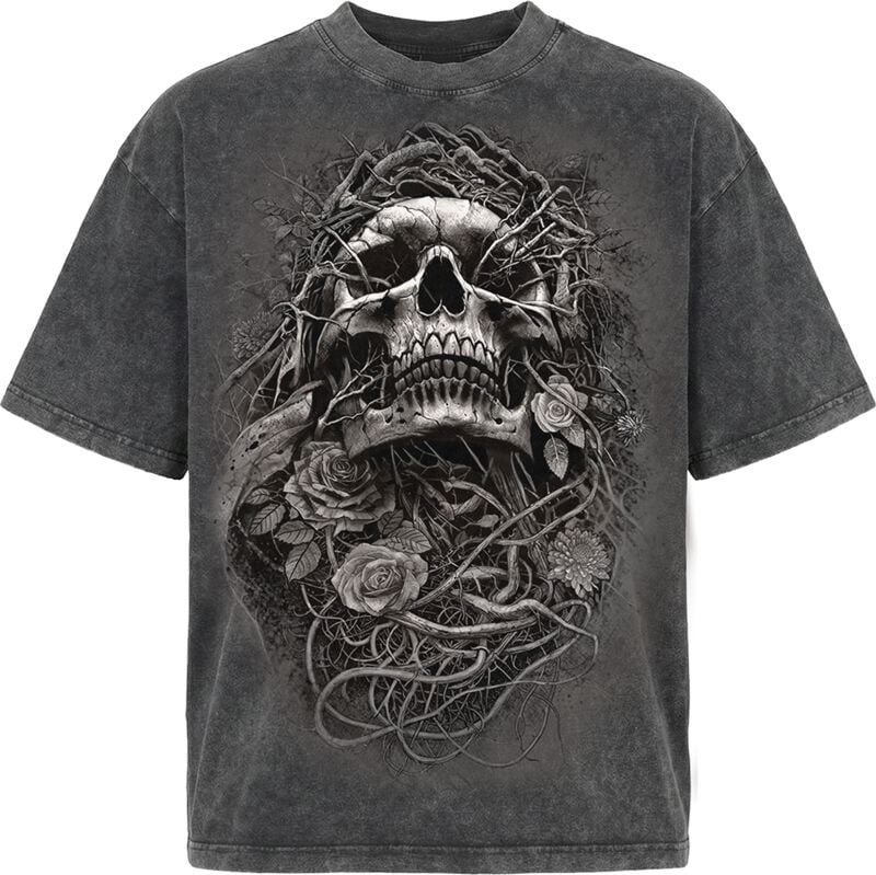 T-Shirt Manches courtes  de Spiral - Acid reaper - Box T-Shirt Acid Wash - S à XXL - pour Homme - gris - Spiral