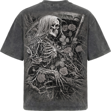 T-Shirt Manches courtes  de Spiral - Acid reaper - Box T-Shirt Acid Wash - S à XXL - pour Homme - gris - Spiral - View 2