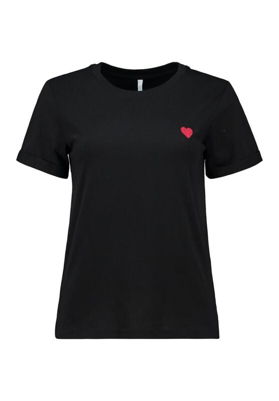 T-Shirt Manches courtes  de Hailys - SS C TP Lo44ve - XS à M - pour Femme - noir - Hailys
