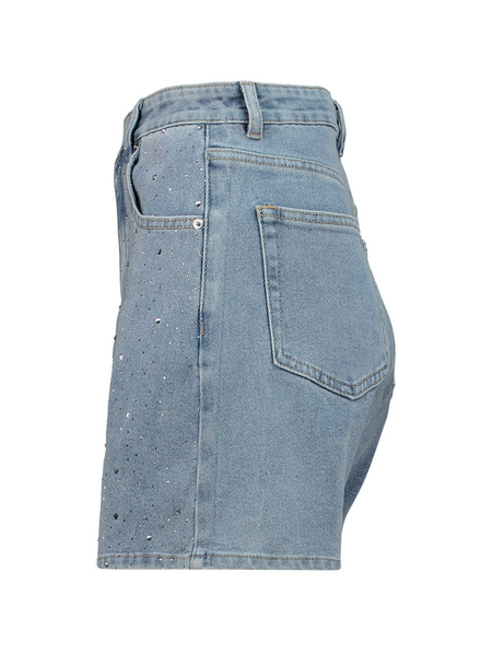 Short  de Hailys - SH C JN St44ina - XS à XXL - pour Femme - bleu - Hailys - View 2