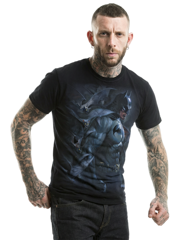 T-Shirt Manches courtes  de Batman - Darkest Fears - S à 4XL - pour Homme - noir - Batman - View 2