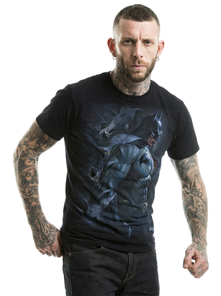 T-Shirt Manches courtes  de Batman - Darkest Fears - S à 4XL - pour Homme - noir - Batman - View 2