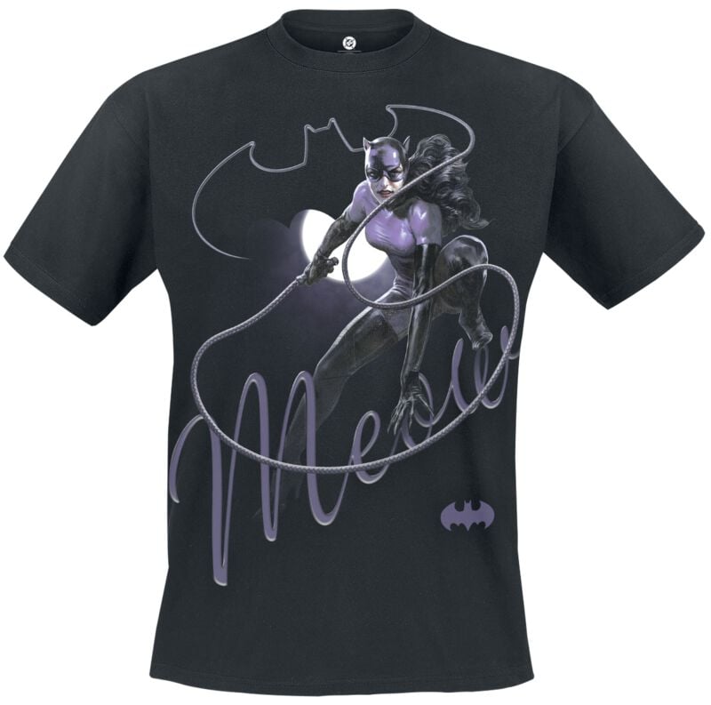 T-Shirt Manches courtes  de Batman - Catwoman - Meow - S à 4XL - pour Homme - noir - Batman