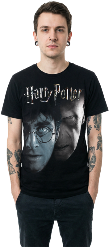 T-Shirt Manches courtes  de Harry Potter - Shadow Faces - S à 4XL - pour Homme - noir - Harry Potter - View 2