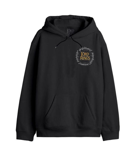 Sweat-shirt à capuche  de Le Seigneur Des Anneaux - Map - S à XXL - pour Homme - noir - Le Seigneur Des Anneaux