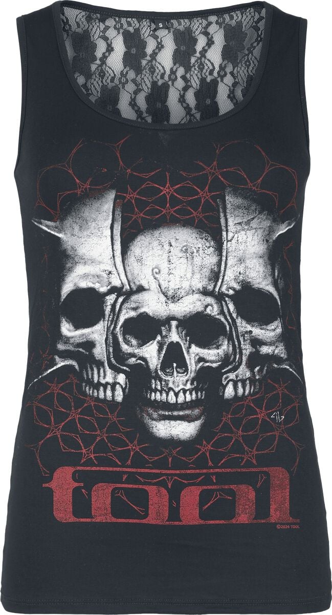 Top  de Tool - Skulls - S à XXL - pour Femme - noir - Tool
