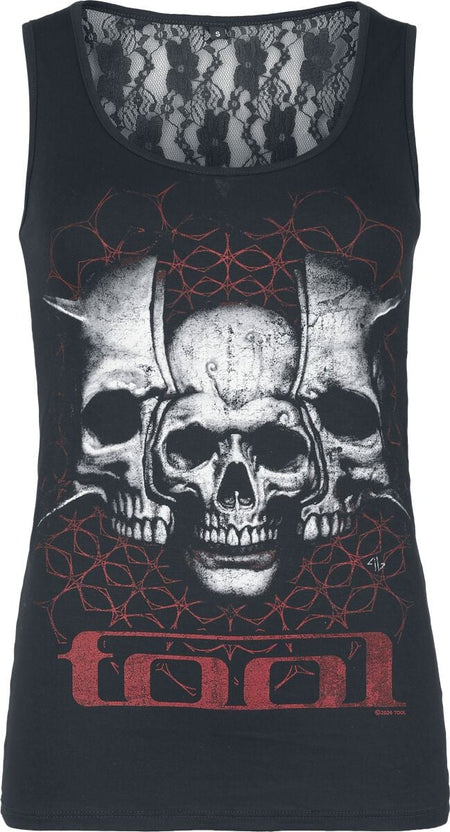 Top  de Tool - Skulls - S à XXL - pour Femme - noir - Tool
