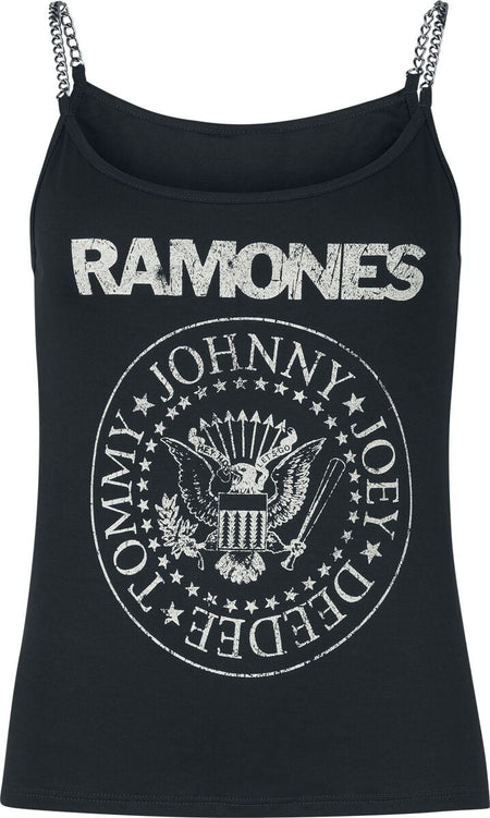 Top  de Ramones - Crest - S à XXL - pour Femme - noir - Ramones