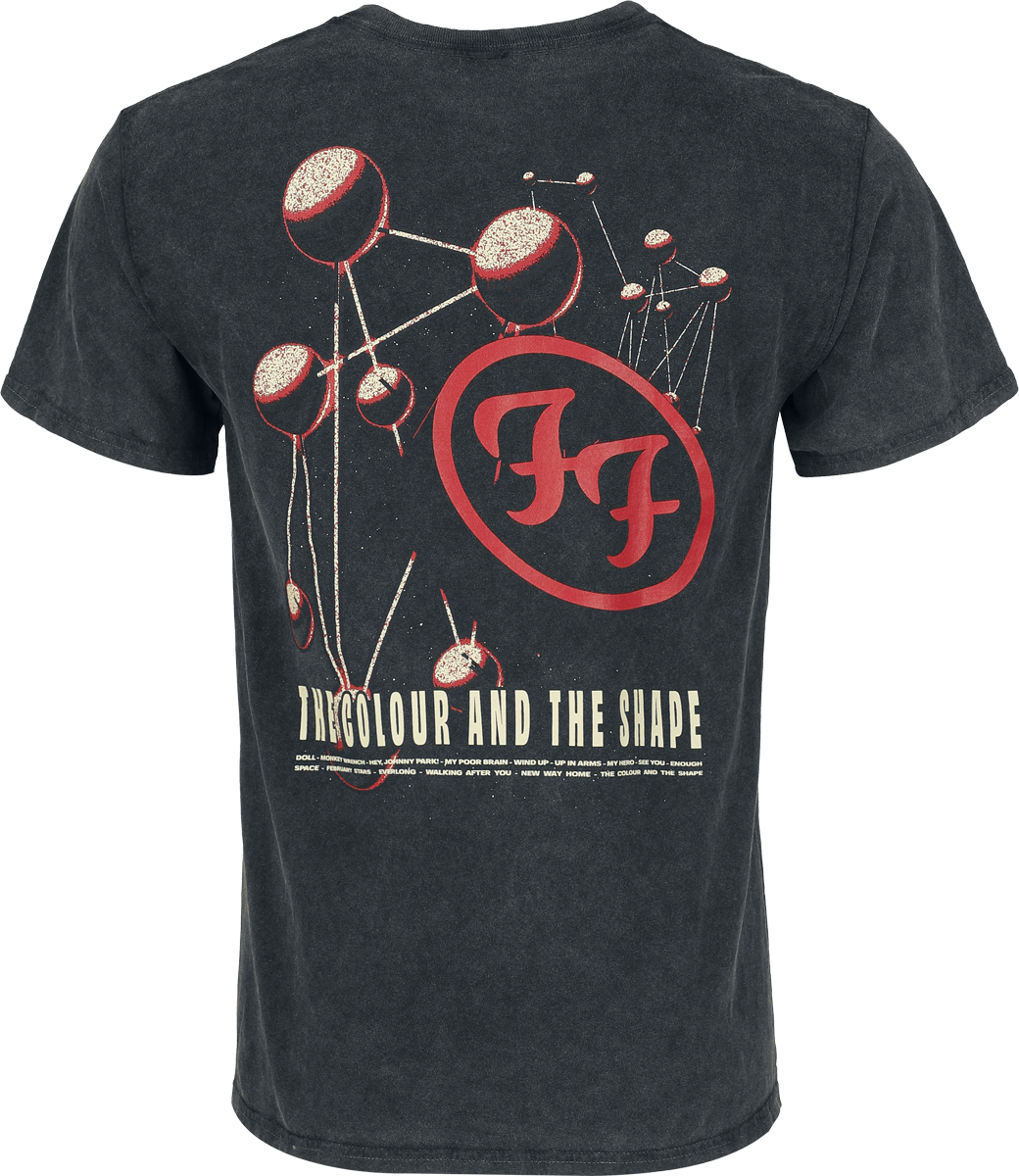 T-Shirt Manches courtes  de Foo Fighters - The colour and the shape - S à XXL - pour Homme - noir - Foo Fighters - View 2