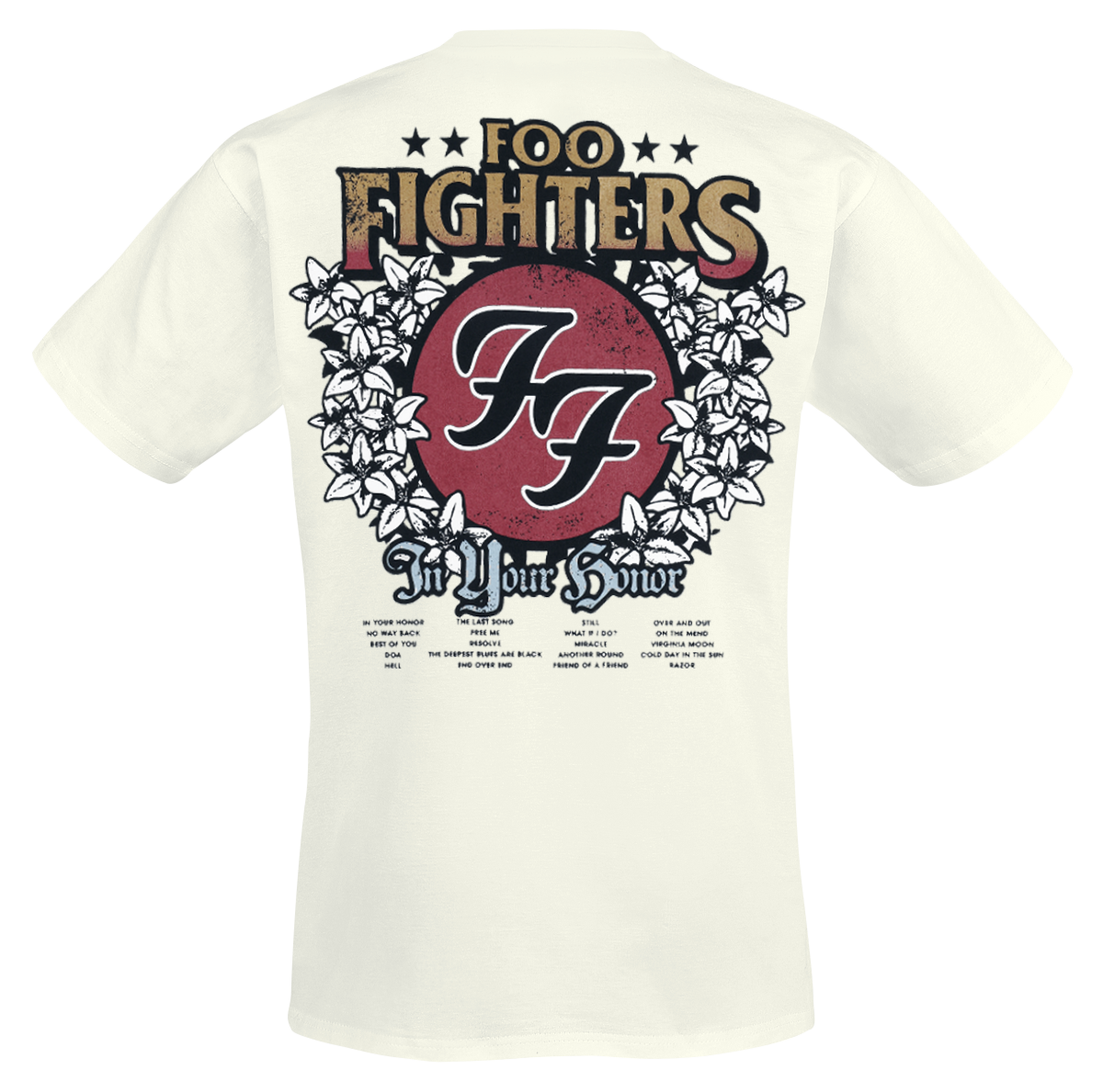 T-Shirt Manches courtes  de Foo Fighters - In your honor - S à XXL - pour Homme - blanc - Foo Fighters - View 2
