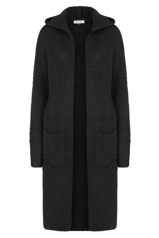 Gilets & Ponchos Rockabilly de Banned Alternative - Black Moor - Tricoté - S à XXL - pour Femme - noir - Banned Alternative