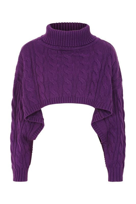 Pull tricoté Gothic de Banned Alternative - Knitcore Chaos JUMPER - S à XXL - pour Femme - lilas - Banned Alternative