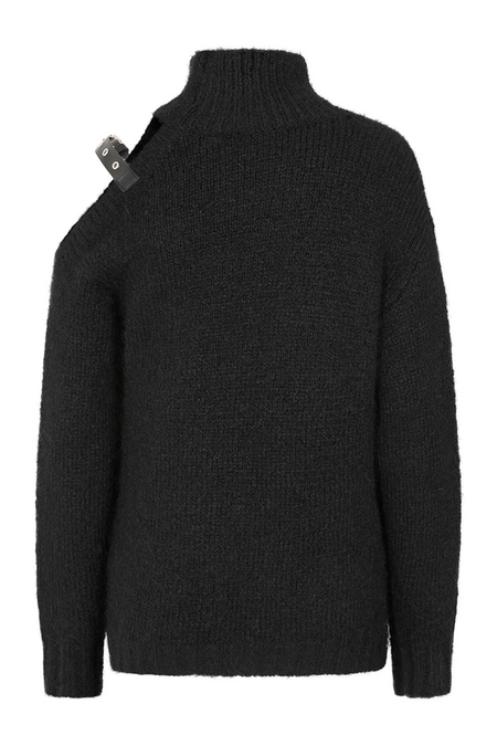 Pull tricoté Rockabilly de Banned Alternative - Nocturne Bind Jumper - S à 4XL - pour Femme - noir - Banned Alternative - View 2