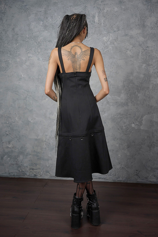 Robe mi-longue Gothic de Banned Alternative - BLACK IRON BLOOM DRESS - XS à XXL - pour Femme - noir - Banned Alternative - View 2