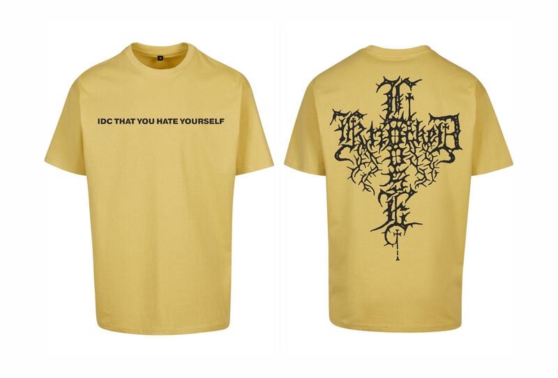 T-Shirt Oversize  de Knocked Loose - Hate Yourself - S à XXL - pour Homme - jaune - Knocked Loose