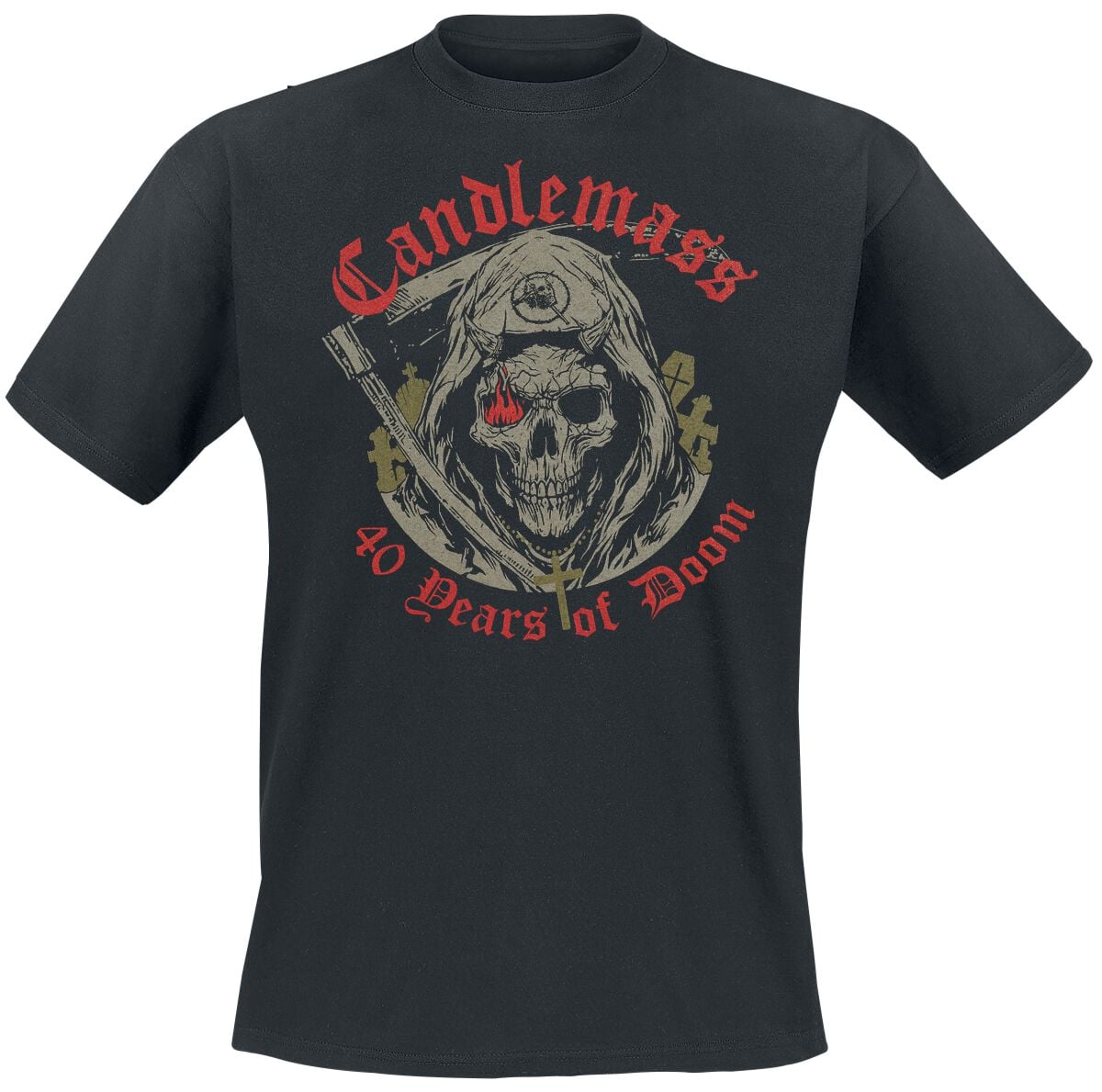 T-Shirt Manches courtes  de Candlemass - Reaper - S à XXL - pour Homme - noir - Candlemass