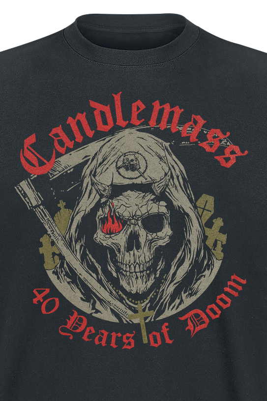 T-Shirt Manches courtes  de Candlemass - Reaper - S à XXL - pour Homme - noir - Candlemass - View 2