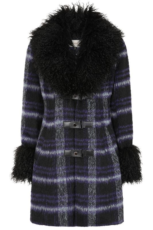 Manteaux Rockabilly de Banned Alternative - Moody Melody COAT - XS à XXL - pour Femme - noir/lilas - Banned Alternative