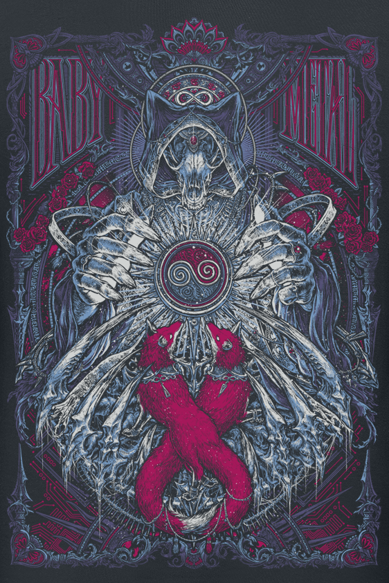 T-Shirt Manches courtes  de Babymetal - Infinite Galaxy - S à 4XL - pour Homme - noir - Babymetal - View 2