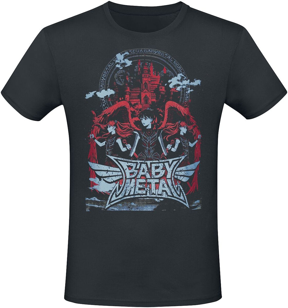 T-Shirt Manches courtes  de Babymetal - World Tour - S à 4XL - pour Homme - noir - Babymetal