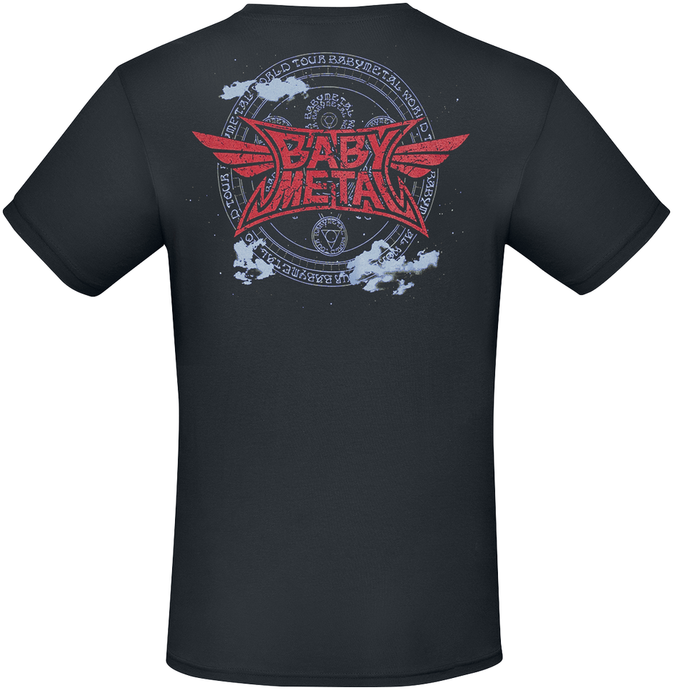 T-Shirt Manches courtes  de Babymetal - World Tour - S à 4XL - pour Homme - noir - Babymetal - View 2