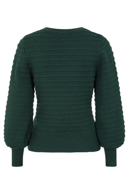 Pull tricoté Rockabilly de Banned Alternative - CARLA JULY JUMPER - S à 4XL - pour Femme - vert - Banned Alternative - View 2