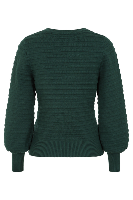 Pull tricoté Rockabilly de Banned Alternative - CARLA JULY JUMPER - S à 4XL - pour Femme - vert - Banned Alternative - View 2