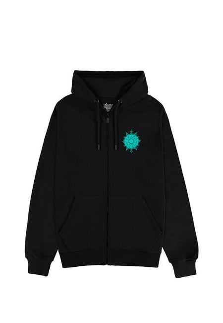 Sweat-shirt zippé à capuche  de Frieren - Funko Pop! n°1986 - Frieren Face - S à XXL - pour Homme - noir - Frieren - Funko Pop! n°1986