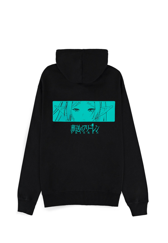 Sweat-shirt zippé à capuche  de Frieren - Funko Pop! n°1986 - Frieren Face - S à XXL - pour Homme - noir - Frieren - Funko Pop! n°1986 - View 2