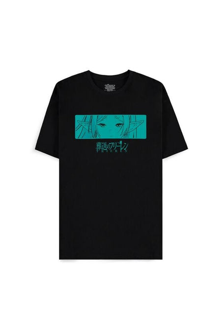 T-Shirt Manches courtes  de Frieren - Funko Pop! n°1986 - Frieren Face - S à XXL - pour Homme - noir - Frieren - Funko Pop! n°1986