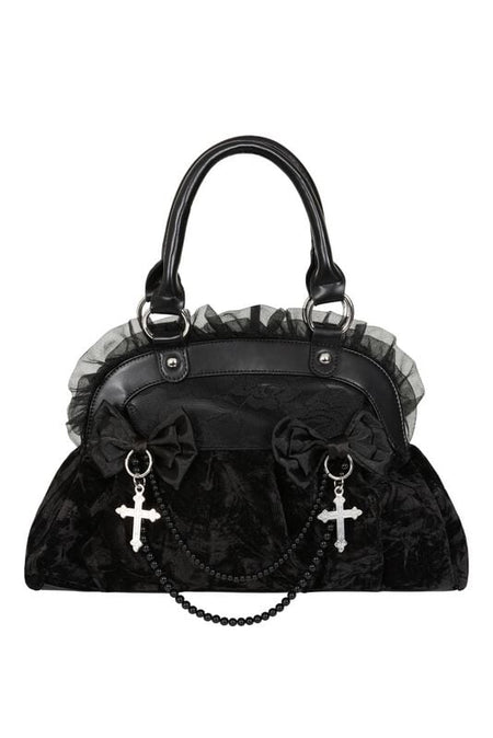 Sac à main  de Banned Alternative - Sanctum Velvet - pour Femme - noir - Banned Alternative