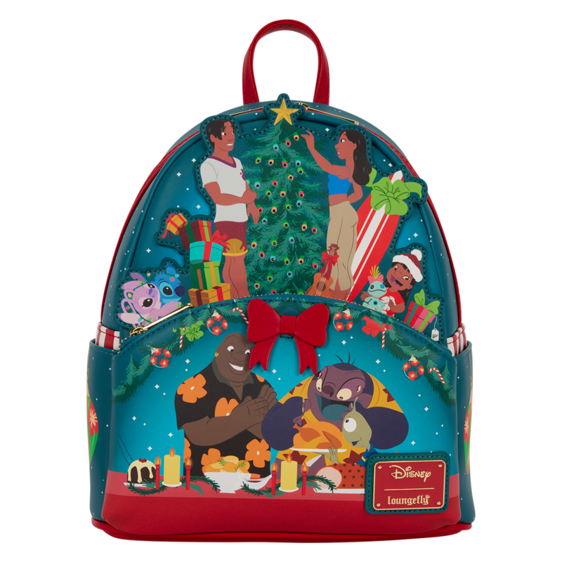 Mini Sac À Dos Disney de Lilo & Stitch - Loungefly - Holiday Celebration - pour Indifférent - multicolore - Lilo & Stitch - View 2