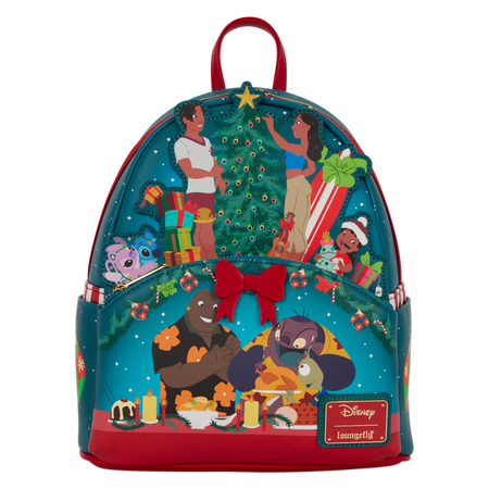 Mini Sac À Dos Disney de Lilo & Stitch - Loungefly - Holiday Celebration - pour Indifférent - multicolore - Lilo & Stitch - View 2