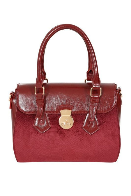 Sac à main  de Banned Retro - Grand Salon - pour Femme - bordeaux - Banned Retro