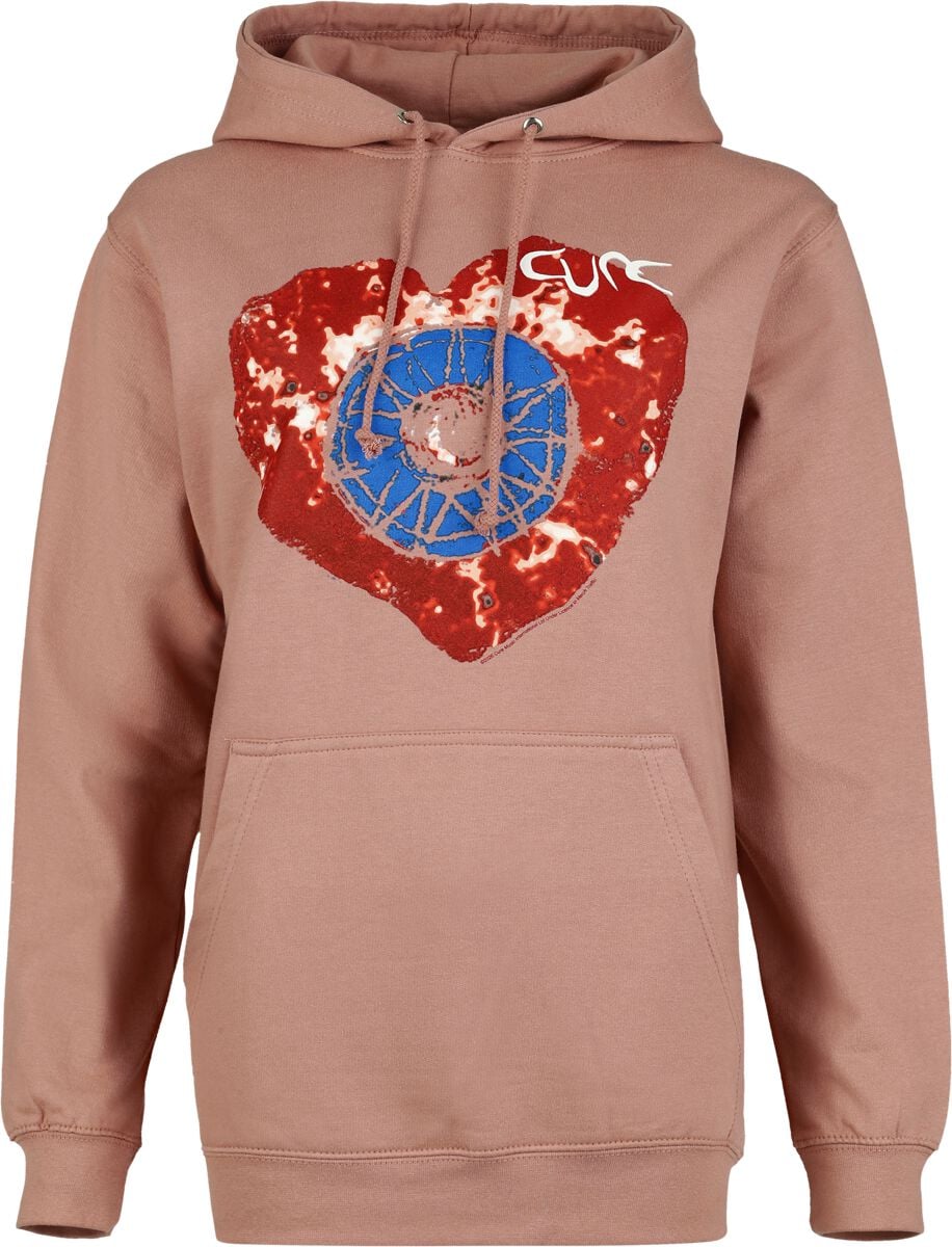 Sweat-shirt à capuche  de The Cure - Heart - S à 3XL - pour Femme - rose clair - The Cure