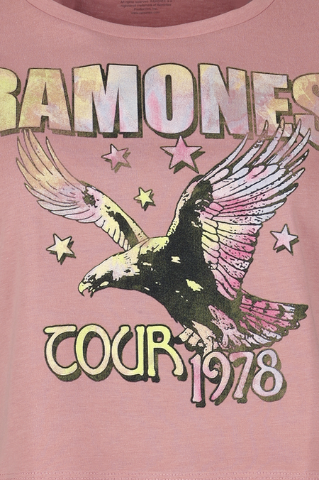 T-Shirt Manches courtes  de Ramones - Tour 1978 - XS à XL - pour Femme - rose - Ramones - View 2