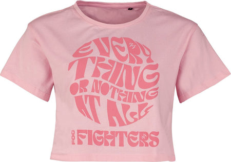 T-Shirt Manches courtes  de Foo Fighters - Circle Text - XS à XL - pour Femme - rose - Foo Fighters