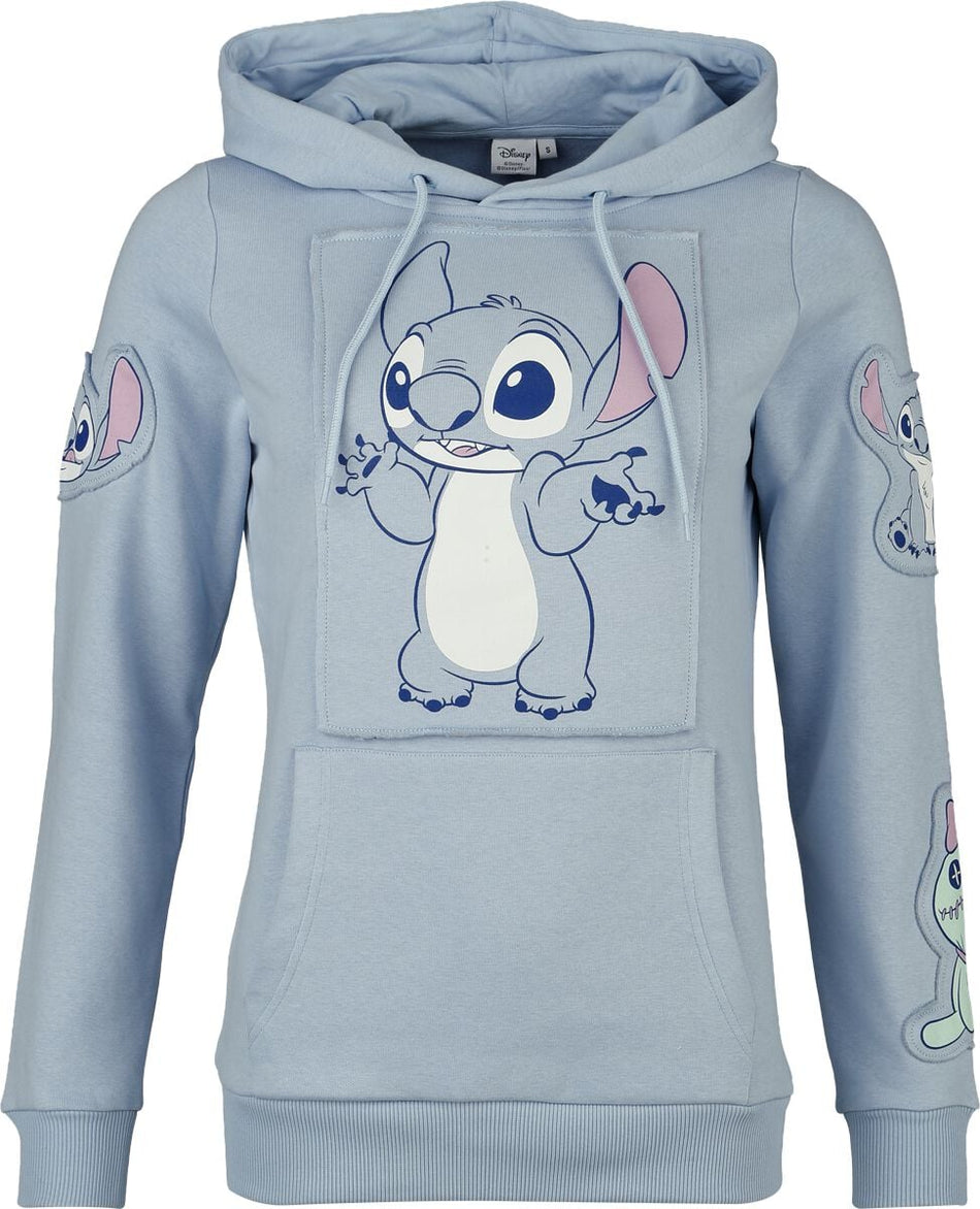 Sweat-shirt à capuche Disney de Lilo & Stitch - Stitch - Cuty - S à XXL - pour Femme - bleu - Lilo & Stitch