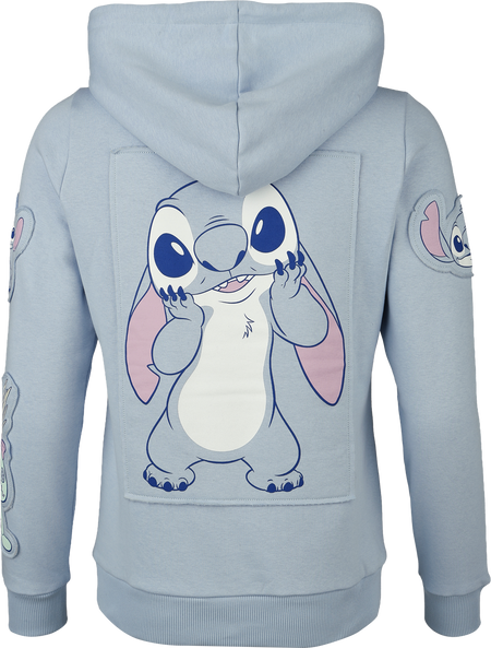 Sweat-shirt à capuche Disney de Lilo & Stitch - Stitch - Cuty - S à XXL - pour Femme - bleu - Lilo & Stitch - View 2