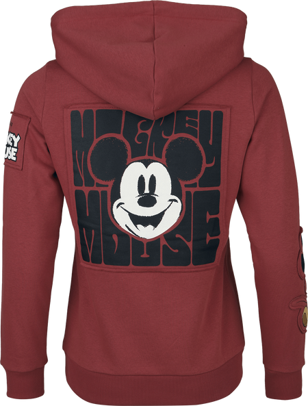Sweat-shirt à capuche Disney de Mickey & Minnie Mouse - Smile - S à XXL - pour Femme - rouge - Mickey & Minnie Mouse - View 2