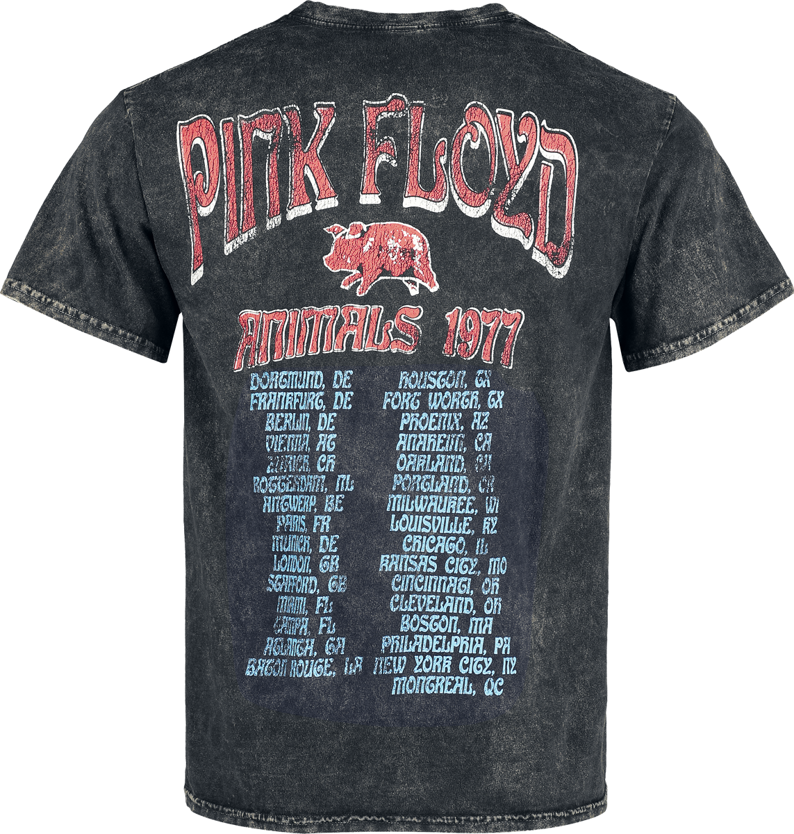 T-Shirt Manches courtes  de Pink Floyd - Animals - S à XXL - pour Homme - noir - Pink Floyd - View 2