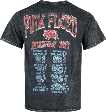 T-Shirt Manches courtes  de Pink Floyd - Animals - S à XXL - pour Homme - noir - Pink Floyd - View 2