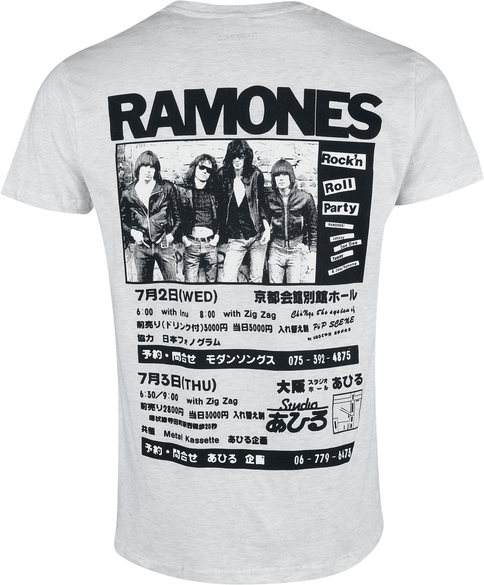 T-Shirt Manches courtes  de Ramones - Poster - S à 3XL - pour Homme - gris - Ramones - View 2
