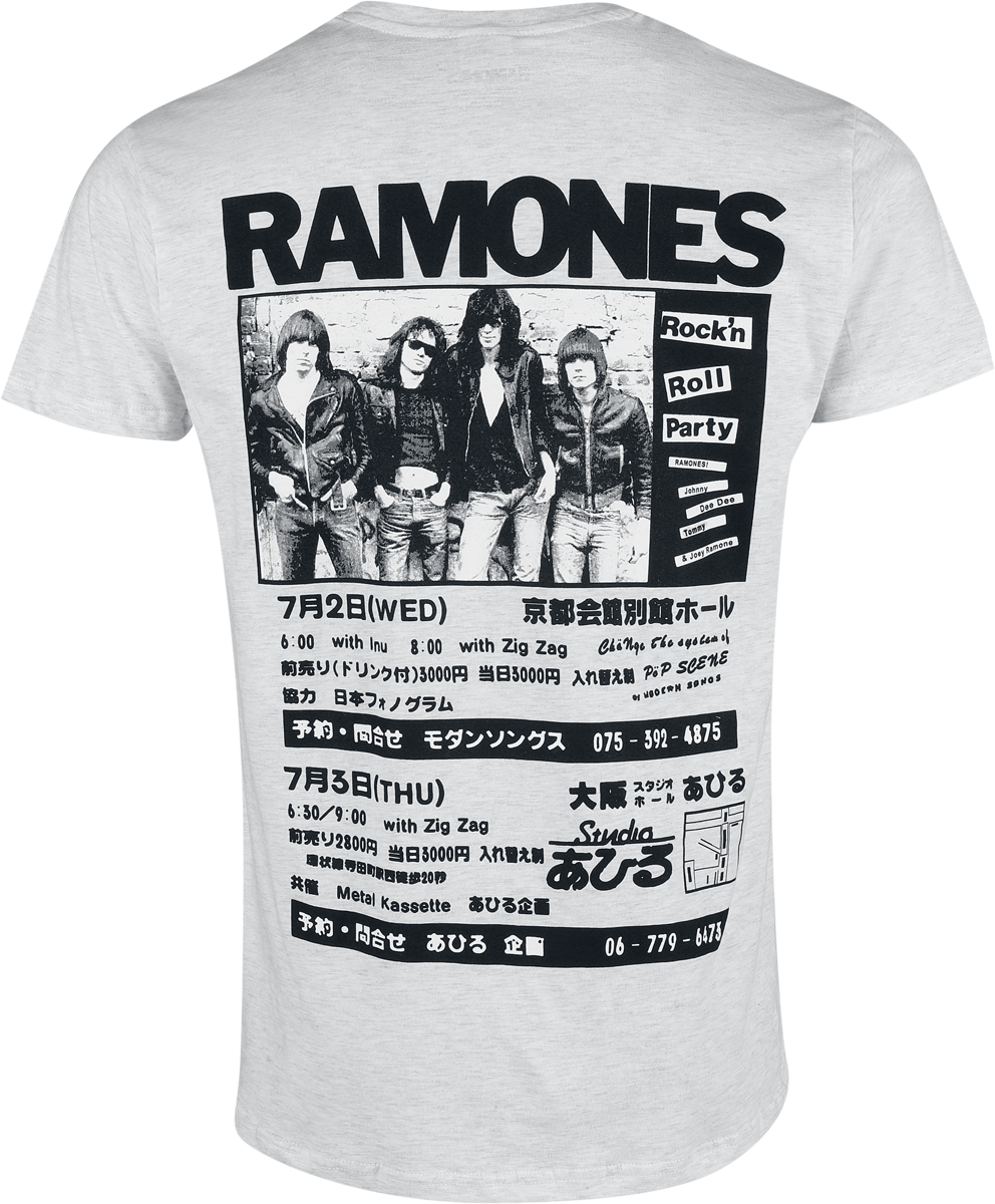 T-Shirt Manches courtes  de Ramones - Poster - S à 3XL - pour Homme - gris - Ramones - View 2