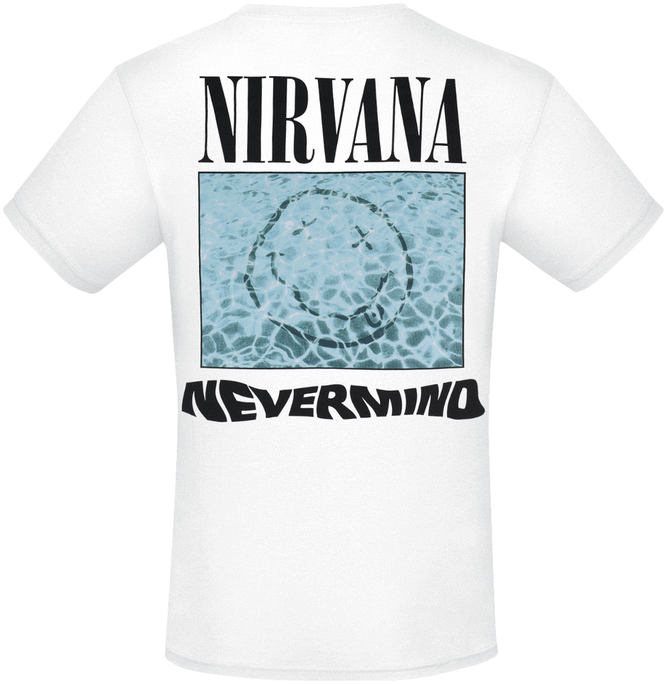 T-Shirt Manches courtes  de Nirvana - Nevermind - S à 3XL - pour Homme - blanc - Nirvana - View 2