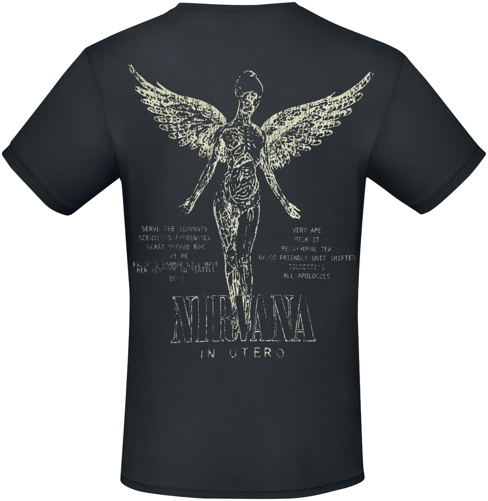 T-Shirt Manches courtes  de Nirvana - Utero - M à XXL - pour Homme - noir - Nirvana - View 2