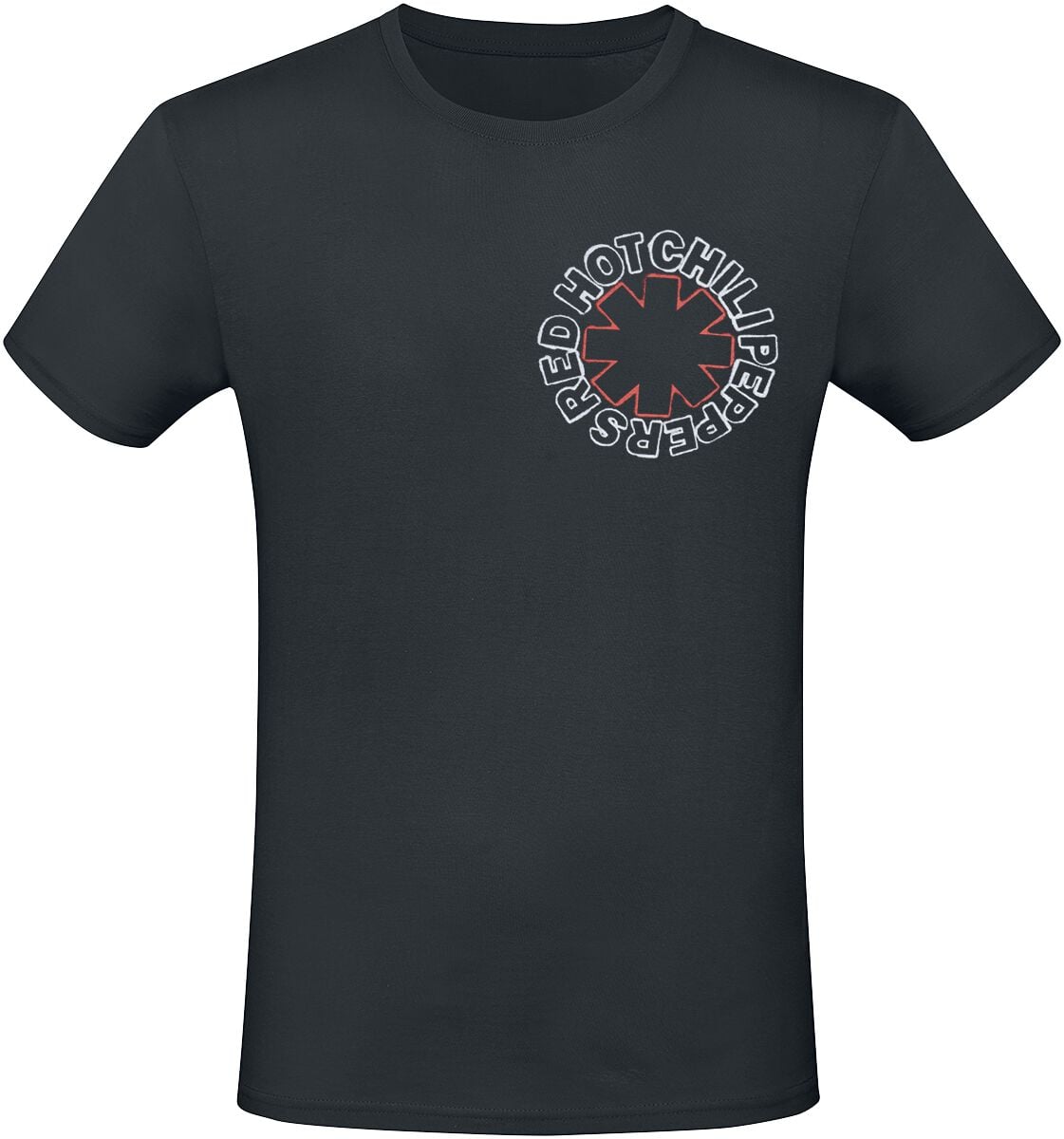 T-Shirt Manches courtes  de Red Hot Chili Peppers - Asteriks Fire Logo - S à 3XL - pour Homme - noir - Red Hot Chili Peppers