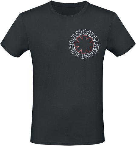 T-Shirt Manches courtes  de Red Hot Chili Peppers - Asteriks Fire Logo - S à 3XL - pour Homme - noir - Red Hot Chili Peppers