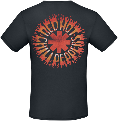 T-Shirt Manches courtes  de Red Hot Chili Peppers - Asteriks Fire Logo - S à 3XL - pour Homme - noir - Red Hot Chili Peppers - View 2
