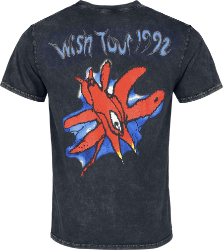 T-Shirt Manches courtes  de The Cure - Wish Tour 92 - S à XXL - pour Homme - noir - The Cure - View 2